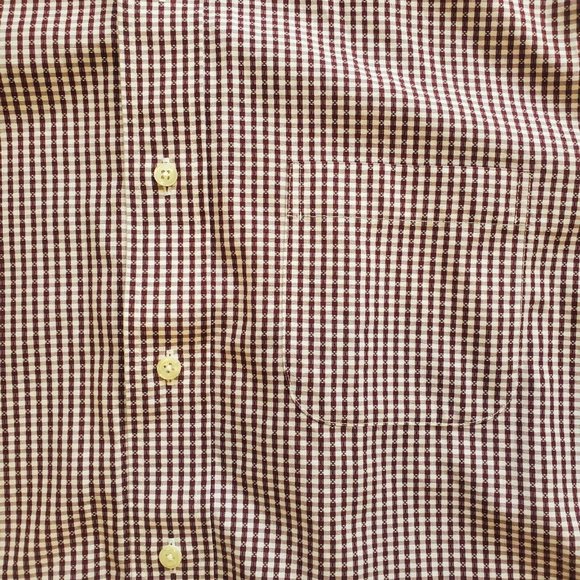Brooks Brothers REGENT Men's Large 16-33 Red Check Button Up Dress Shirt - Picture 3 of 6